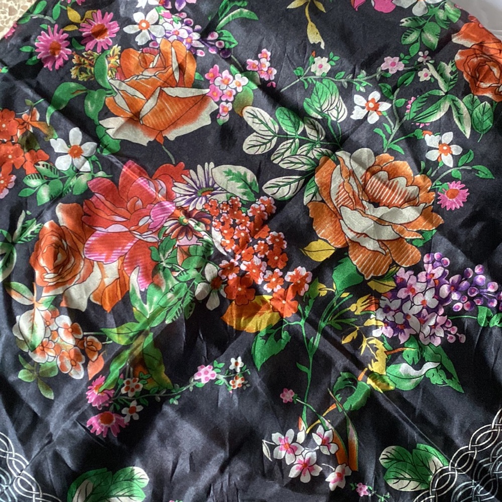 100% silk scarf